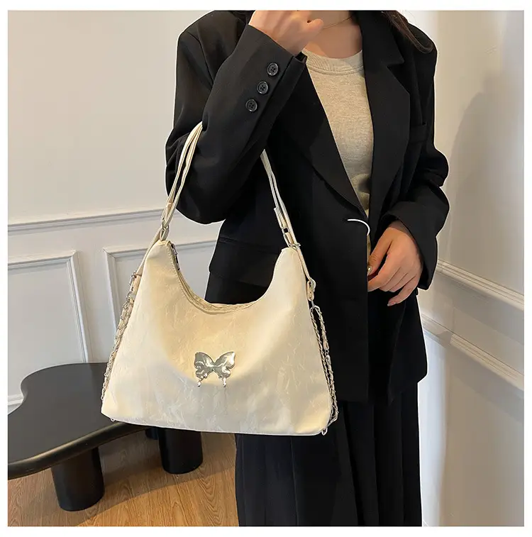 Light Grey Bowknot Shoulder Bag for Women — feature 38