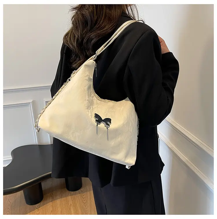 Light Grey Bowknot Shoulder Bag for Women — feature 40