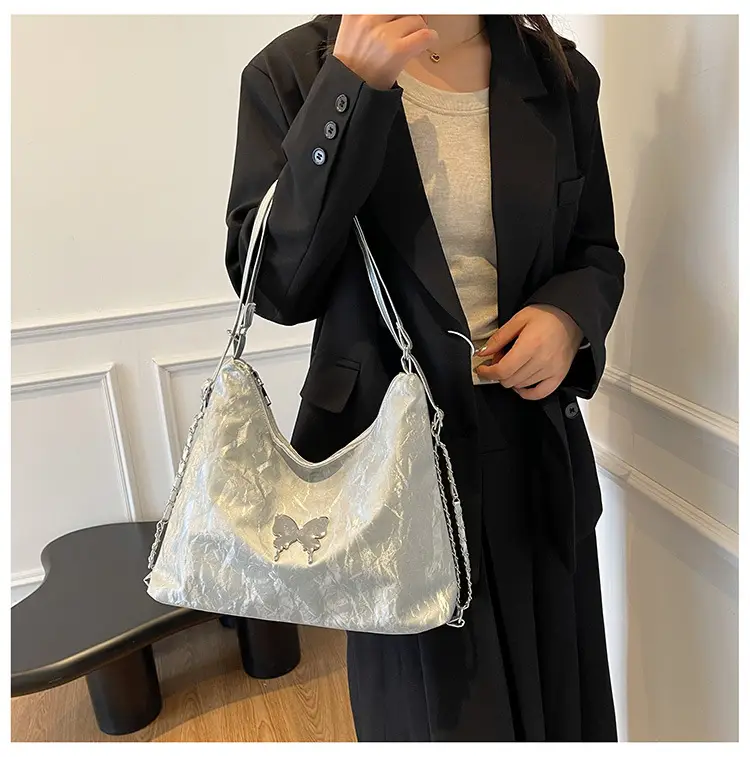 Light Grey Bowknot Shoulder Bag for Women — feature 41