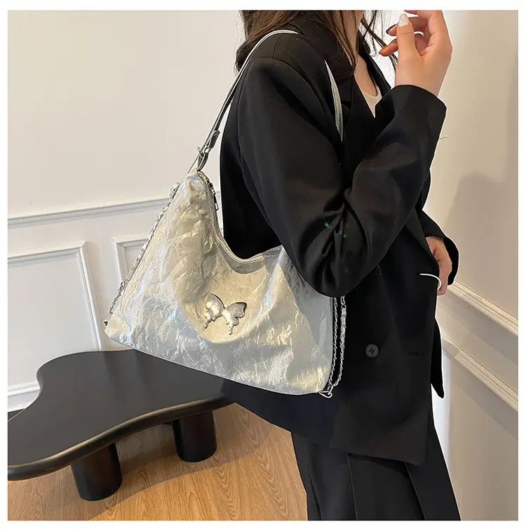 Light Grey Bowknot Shoulder Bag for Women — feature 42