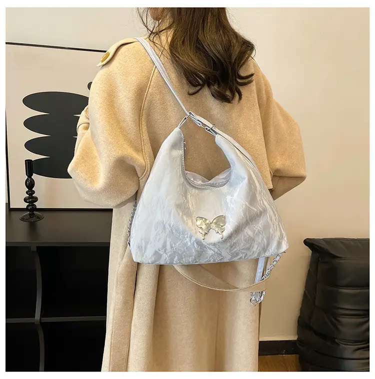 Light Grey Bowknot Shoulder Bag for Women — feature 48