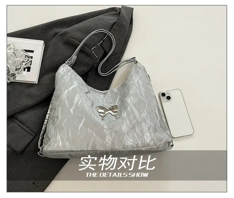 Light Grey Bowknot Shoulder Bag for Women — feature 8