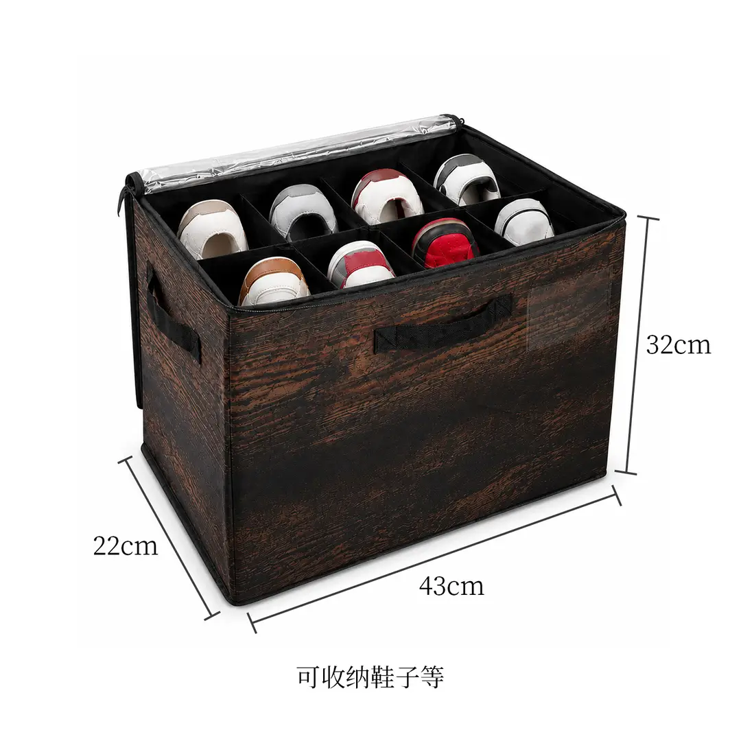 Amazon Shoe Storage Box Foldableable Visible Shoe Box with Lid Multifunctional Clothing and Sundry Storage Box with Compartments