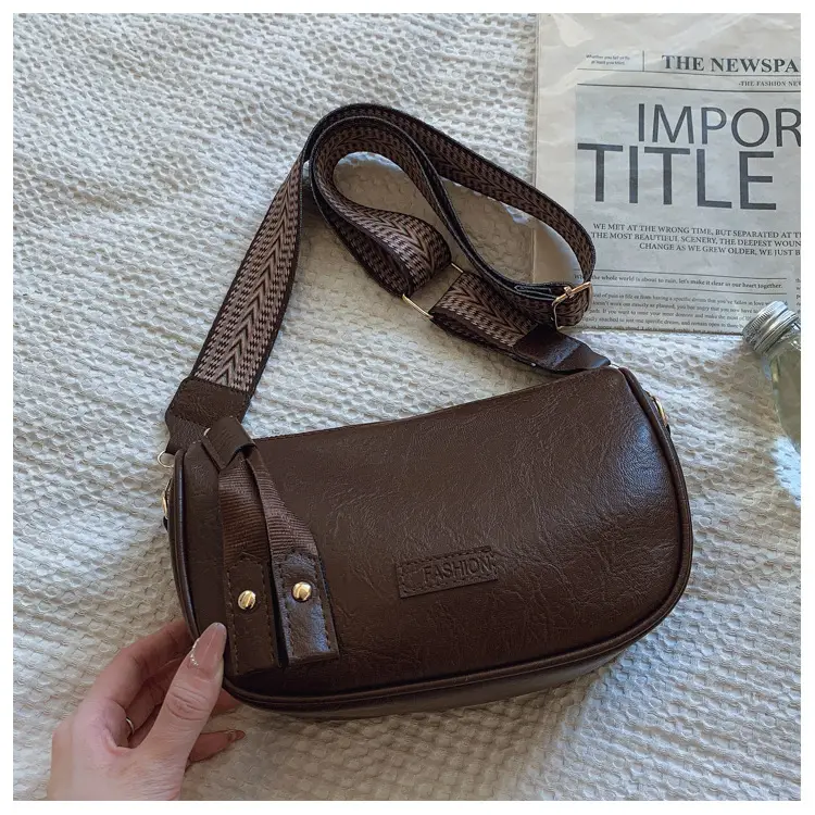 Boston Retro Shoulder Messenger Bag Brown 2024