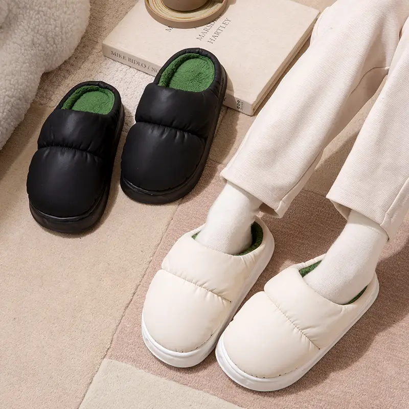 2026 New Cotton Slippers for Women, Winter down Non-Slip Waterproof Warm Couple Indoor Home Cotton Slippers for Men - Image 7