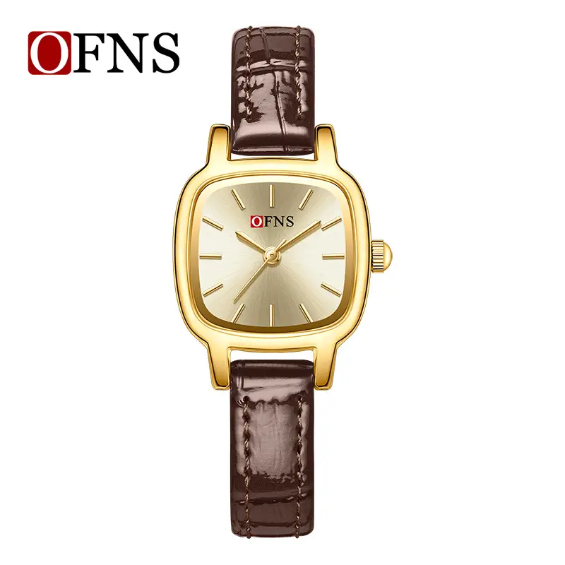 OFNS Square Women's Quartz Watch Stainless Steel Band - Image 12