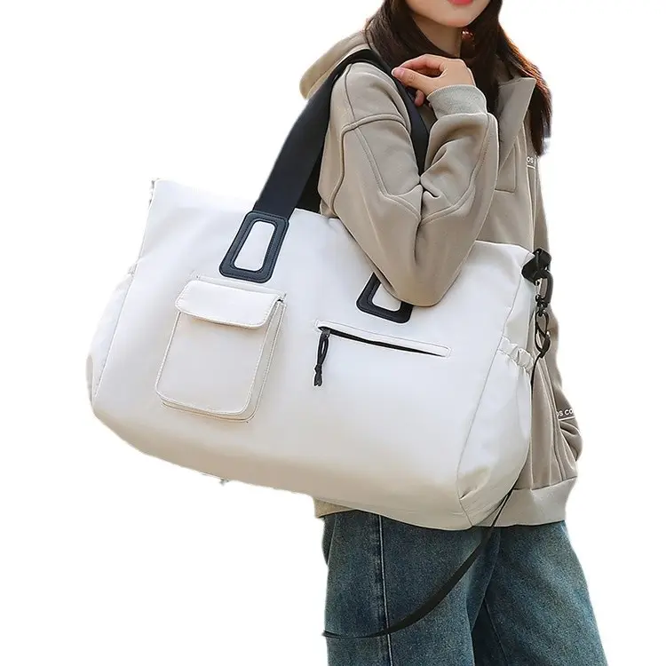 Women's Waterproof Travel Bag Brown Large Capacity - Image 8