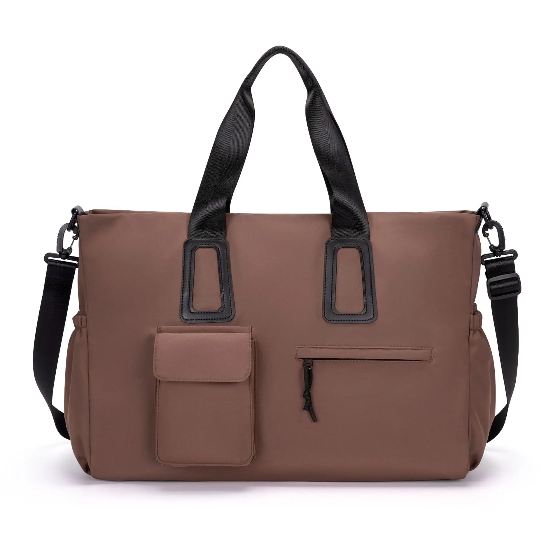Women's Waterproof Travel Bag Brown Large Capacity - Image 3