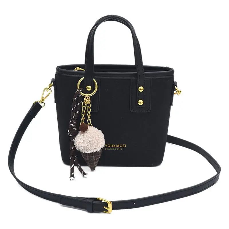 2025 Women's Square Plush Pendants Crossbody Bag - Image 13