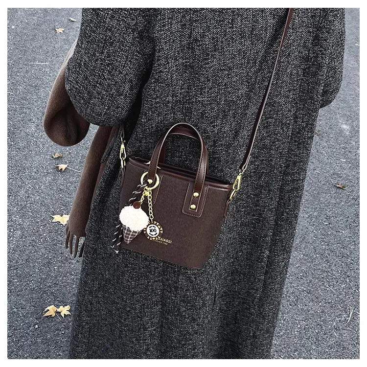 2025 Women's Square Plush Pendants Crossbody Bag — feature 18