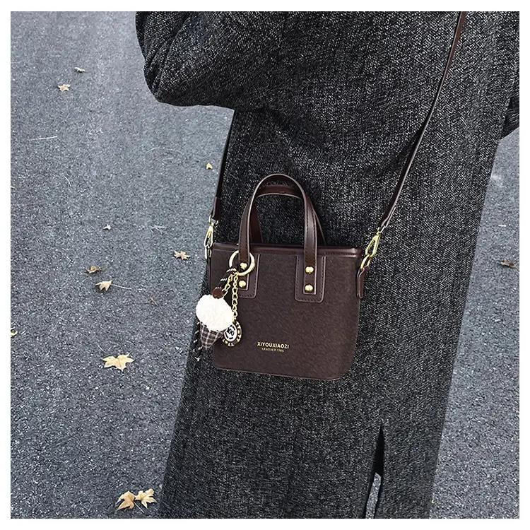 2025 Women's Square Plush Pendants Crossbody Bag — feature 19