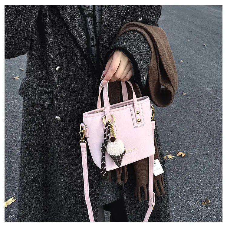 2025 Women's Square Plush Pendants Crossbody Bag — feature 21