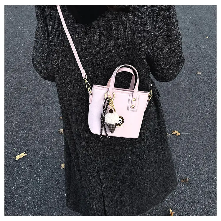 2025 Women's Square Plush Pendants Crossbody Bag — feature 24
