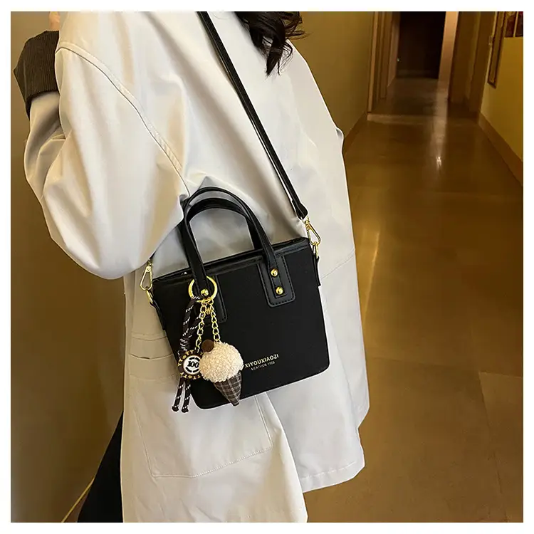2025 Women's Square Plush Pendants Crossbody Bag — feature 29