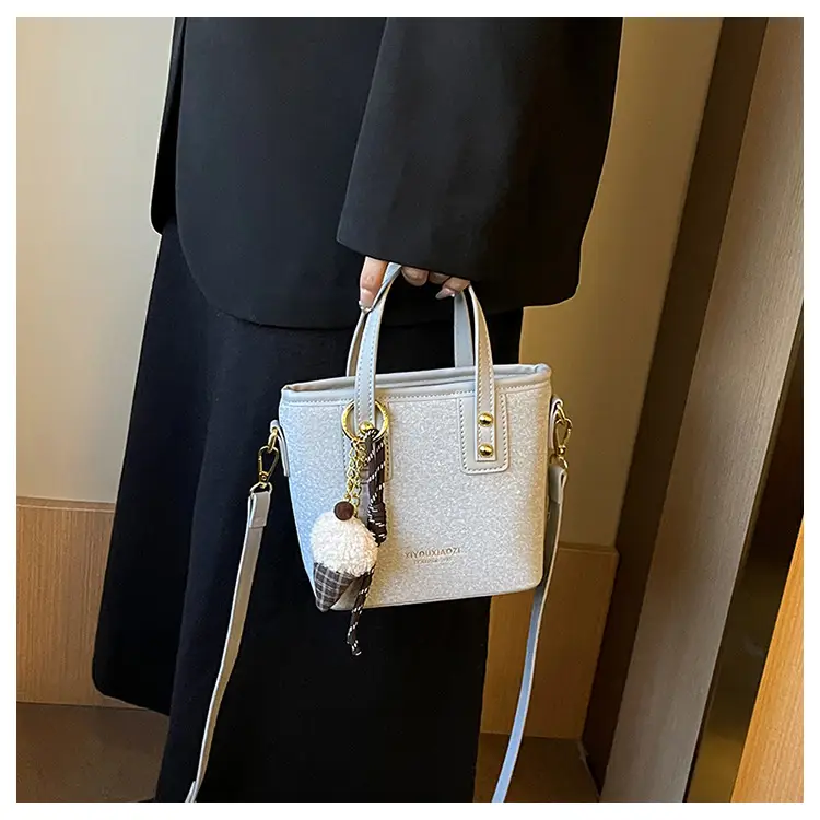 2025 Women's Square Plush Pendants Crossbody Bag — feature 31