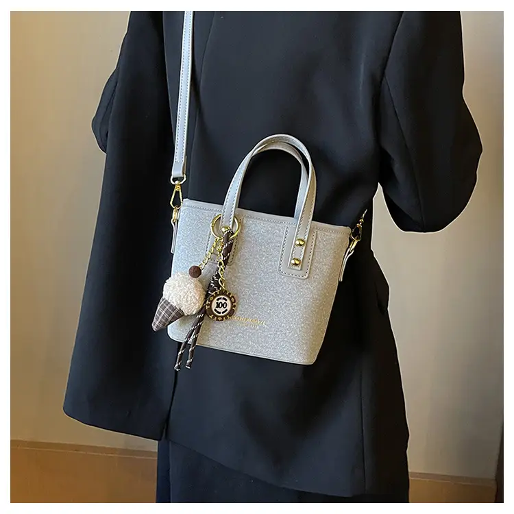 2025 Women's Square Plush Pendants Crossbody Bag — feature 33