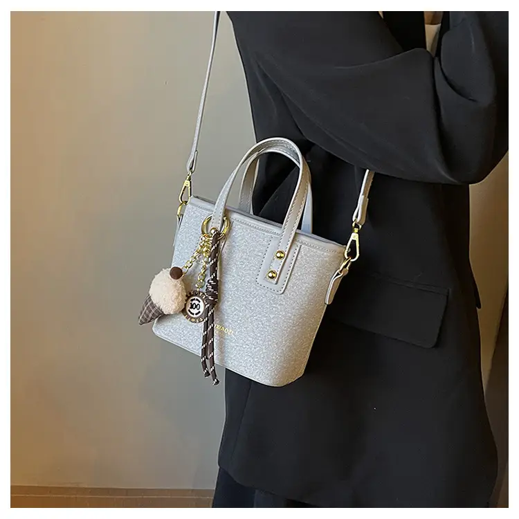 2025 Women's Square Plush Pendants Crossbody Bag — feature 34
