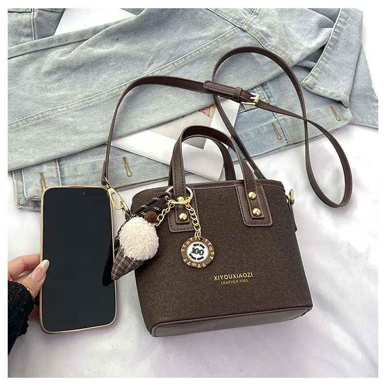 2025 Women's Square Plush Pendants Crossbody Bag — feature 37