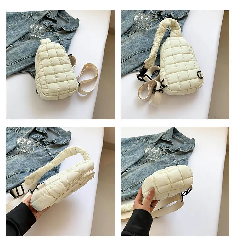 Blue Plaid Crossbody Bag for Women — feature 11