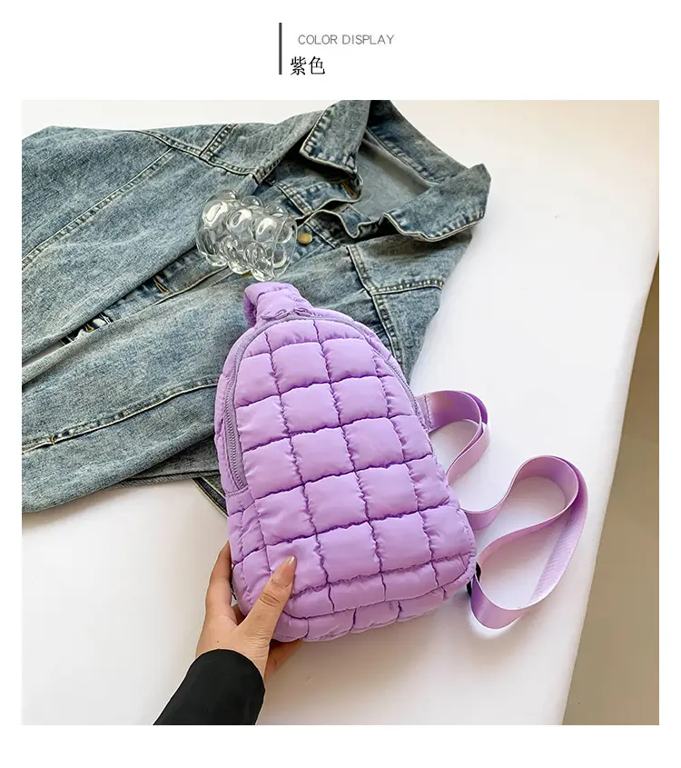 Blue Plaid Crossbody Bag for Women — feature 15