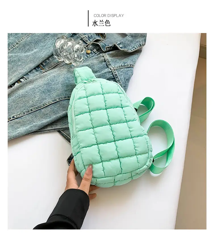 Blue Plaid Crossbody Bag for Women — feature 16