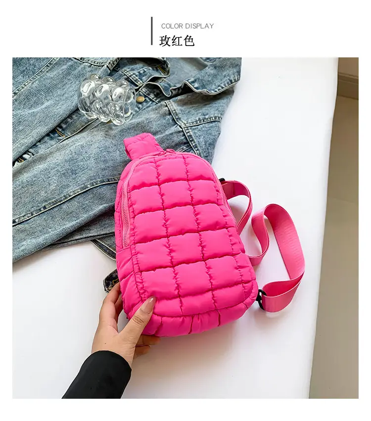 Blue Plaid Crossbody Bag for Women — feature 17