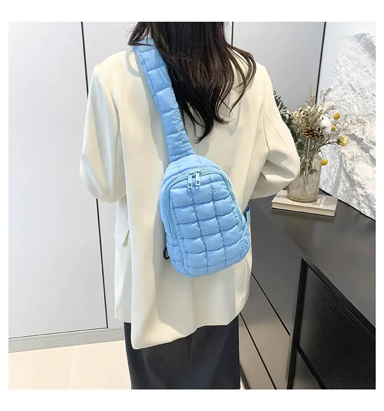 Blue Plaid Crossbody Bag for Women — feature 27
