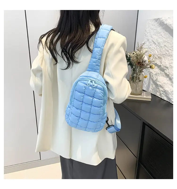 Blue Plaid Crossbody Bag for Women — feature 28