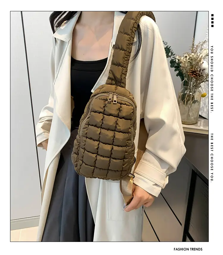 Blue Plaid Crossbody Bag for Women — feature 3