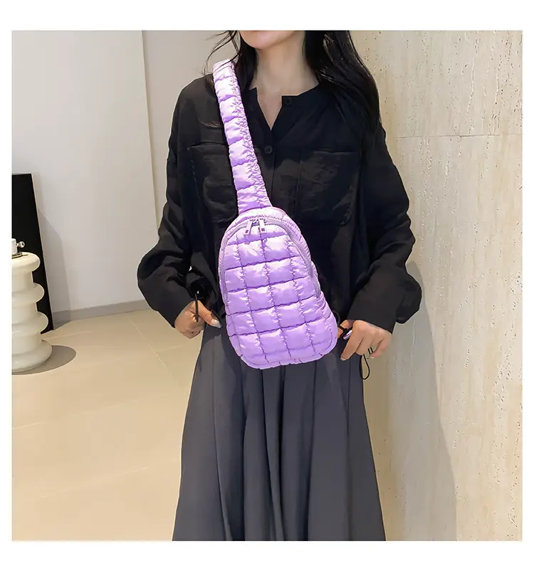 Blue Plaid Crossbody Bag for Women — feature 32