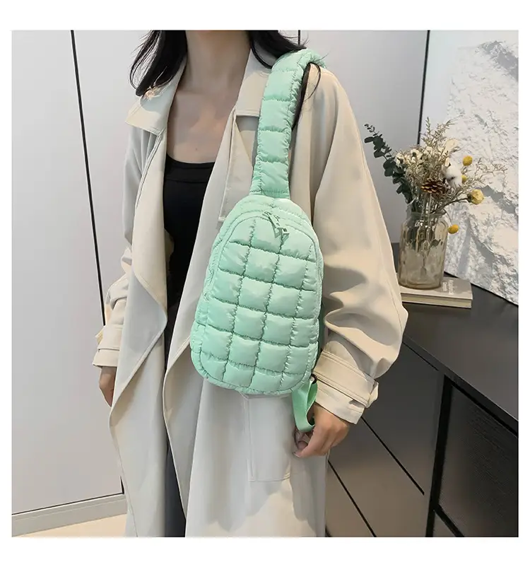 Blue Plaid Crossbody Bag for Women — feature 36