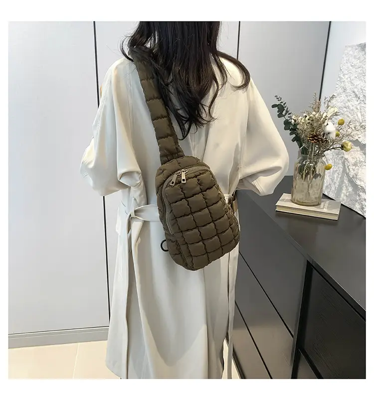 Blue Plaid Crossbody Bag for Women — feature 38