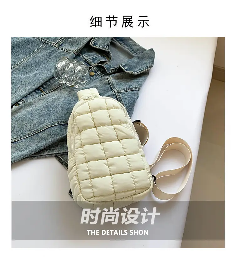 Blue Plaid Crossbody Bag for Women — feature 5