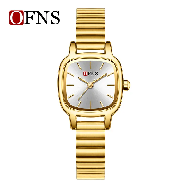 O'FNS Gold Square Quartz Women's Watch - Image 4