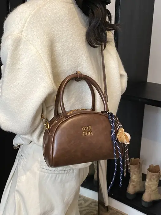 Women's Retro Shoulder Crossbody Bag Brown 2024 - Image 7