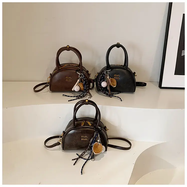 Women's Retro Shoulder Crossbody Bag Brown 2024 — feature 1