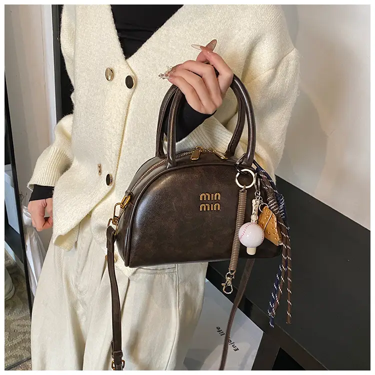 Women's Retro Shoulder Crossbody Bag Brown 2024 — feature 12