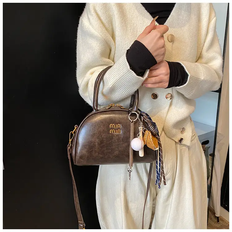 Women's Retro Shoulder Crossbody Bag Brown 2024 — feature 13