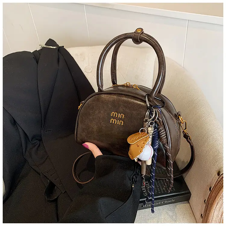Women's Retro Shoulder Crossbody Bag Brown 2024 — feature 21