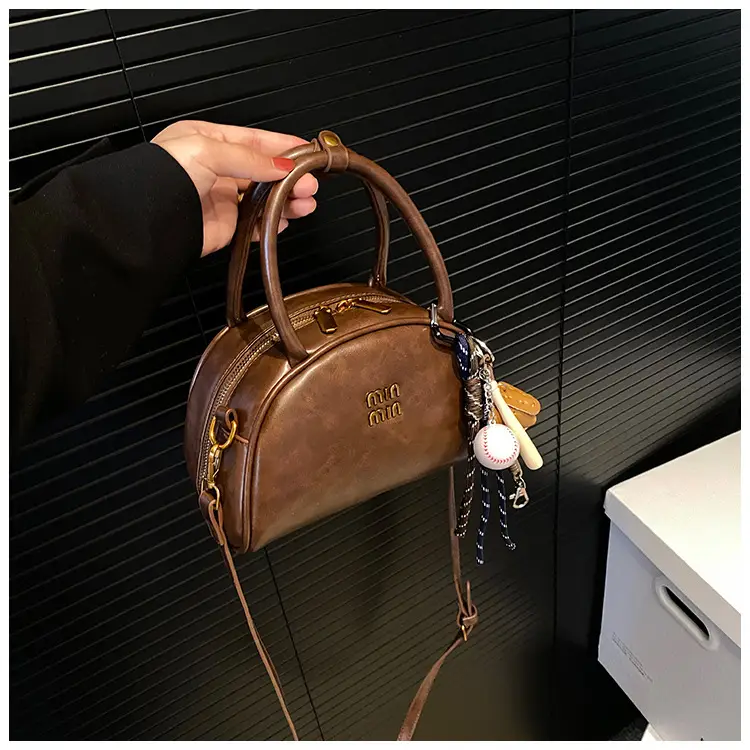 Women's Retro Shoulder Crossbody Bag Brown 2024 — feature 28