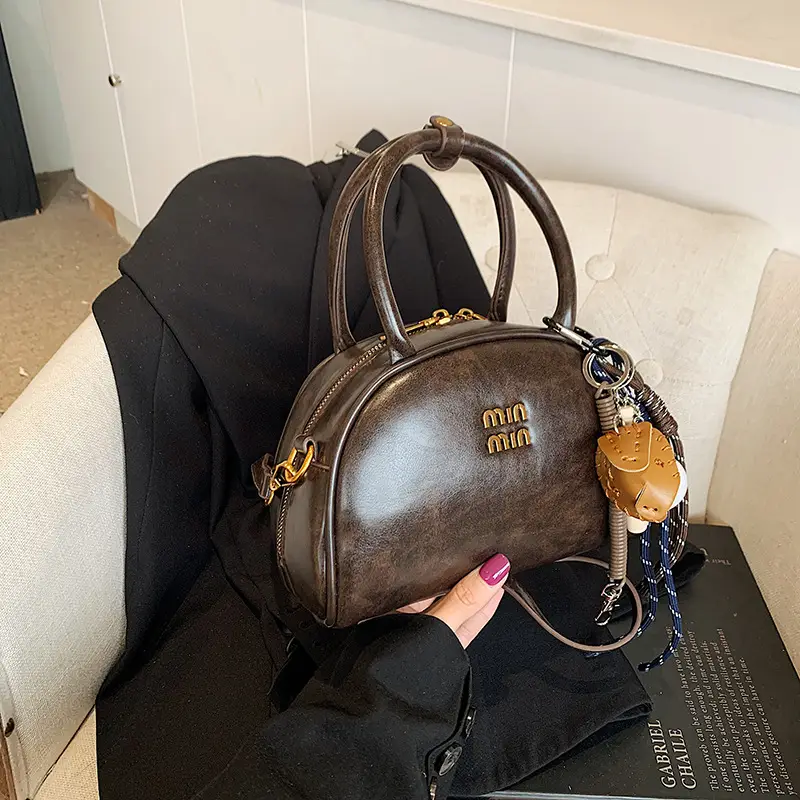 Women's Retro Shoulder Crossbody Bag Brown 2024 - Image 2