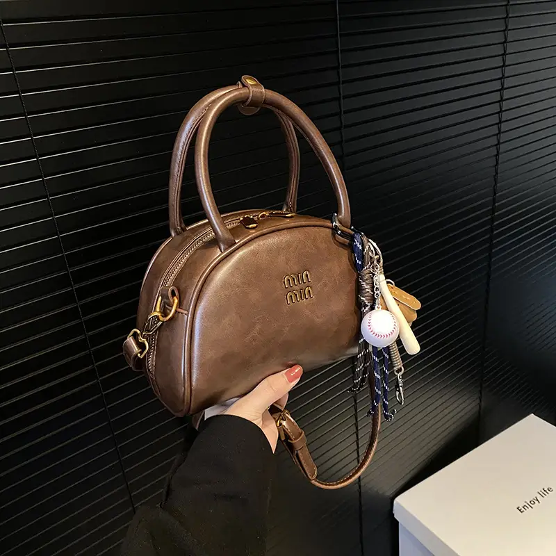 Women's Retro Shoulder Crossbody Bag Brown 2024 - Image 3