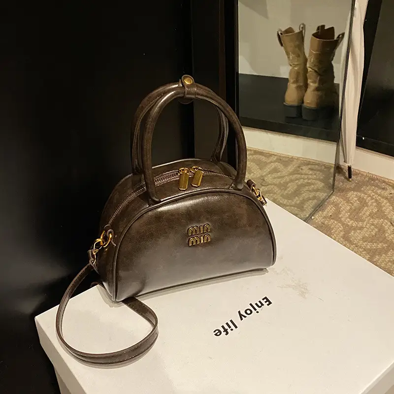 Women's Retro Shoulder Crossbody Bag Brown 2024 - Image 5