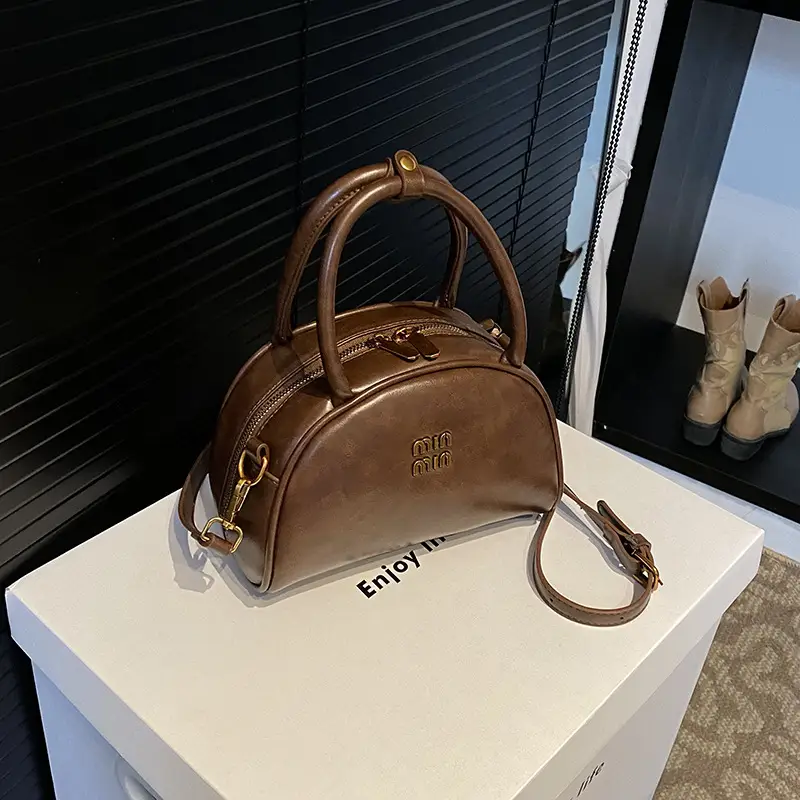 Women's Retro Shoulder Crossbody Bag Brown 2024 - Image 6