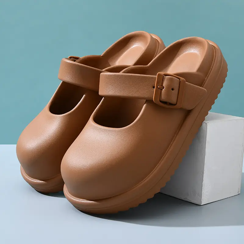 Women's Cream EVA Thick Slippers Summer - Image 7
