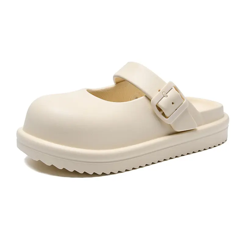 Women's Cream EVA Thick Slippers Summer - Image 8