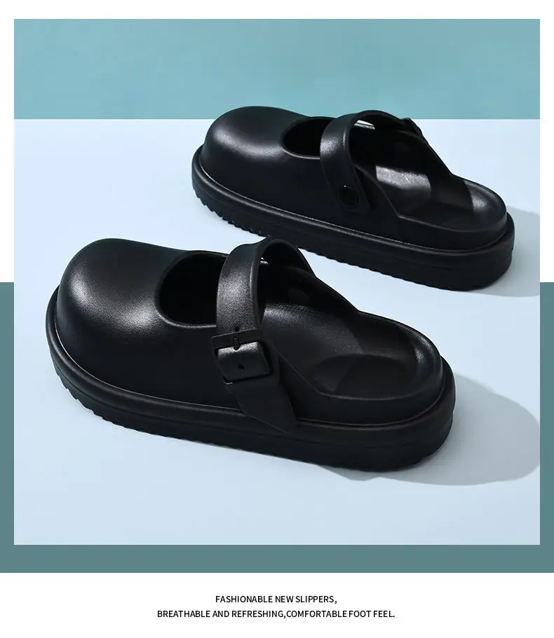 Women's Cream EVA Thick Slippers Summer — feature 10