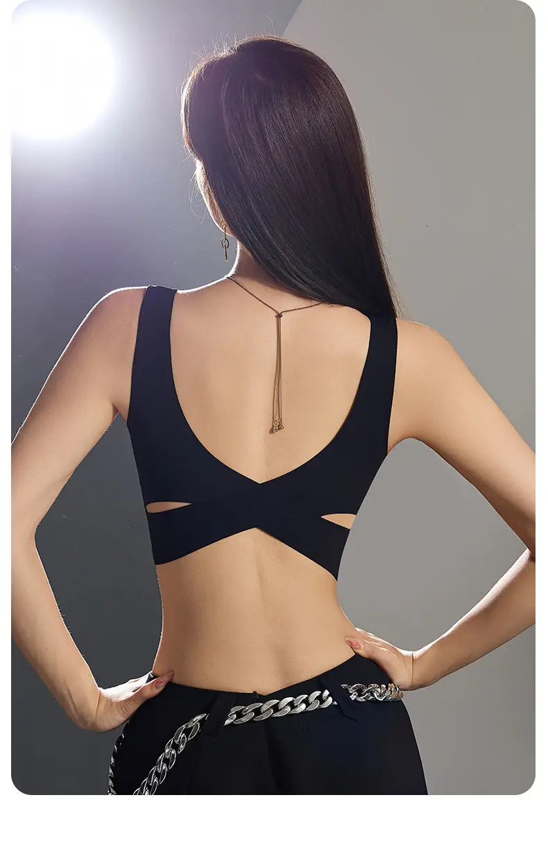 Black Crossback Bra No Mark Skin Friendly — feature 22