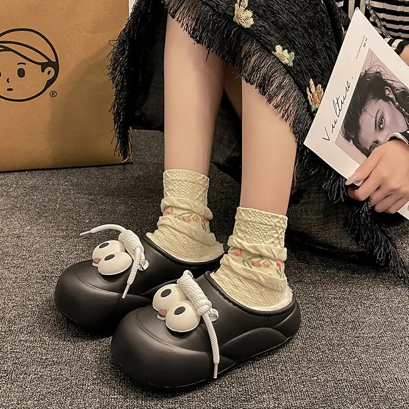 Bag heel waterproof cotton slippers women's new winter wear fleece-lined thickened student girlfriends thick-soled cotton shoes women's wholesale - Image 8