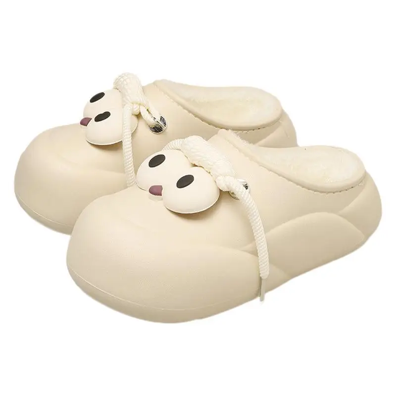 Bag heel waterproof cotton slippers women's new winter wear fleece-lined thickened student girlfriends thick-soled cotton shoes women's wholesale - Image 9